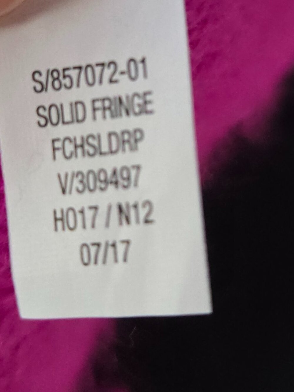 Old Navy Fuchsia Pink Knit Fringe Scarf Boho Autumn Winter - Picture 7 of 7